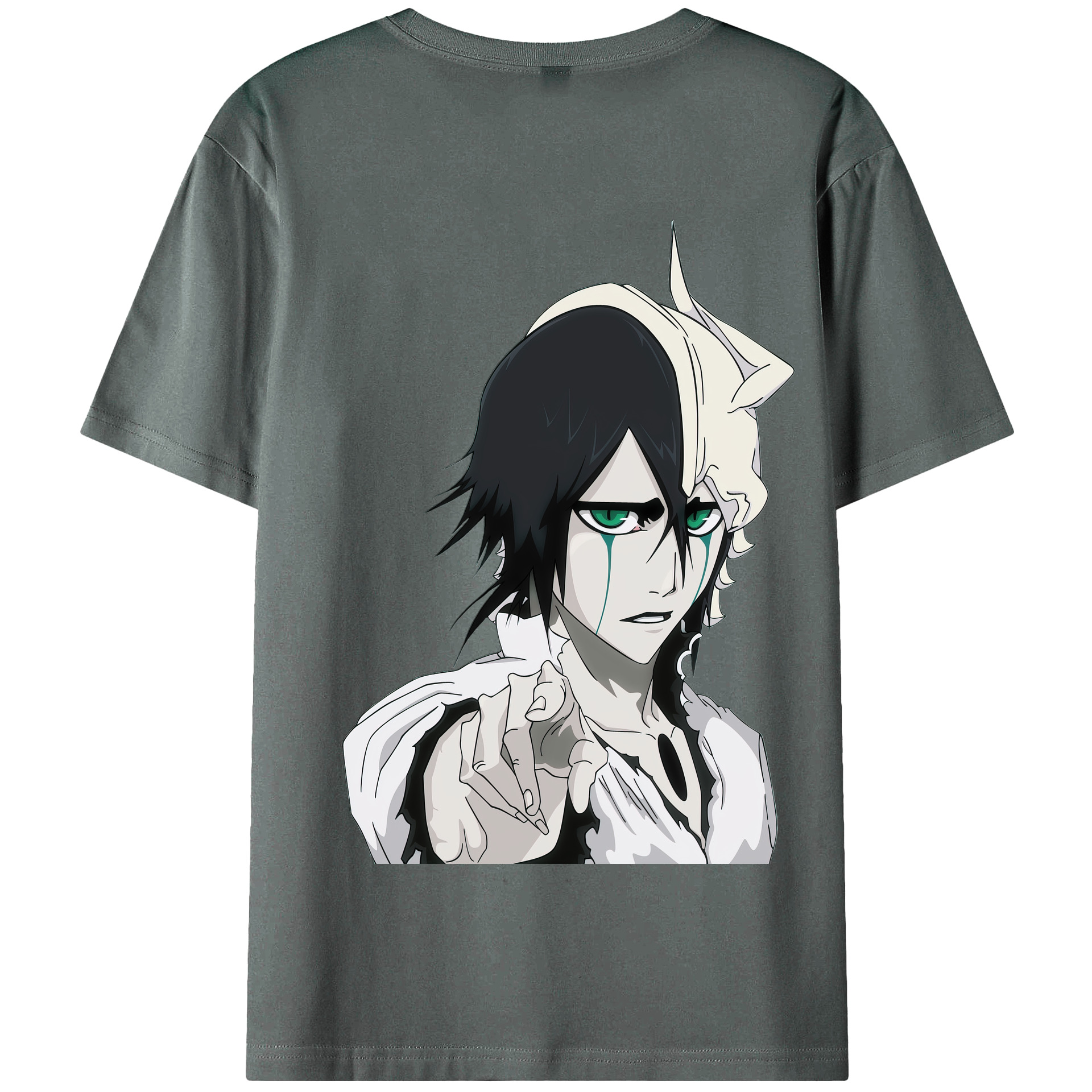 （画像用） ブリーチ ウルキオラ·シファー BLEACH Ulquiorra cifer 綿100％半袖Tシャツ（背面プリント）